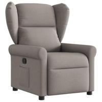 Fauteuil verstelbaar stof taupe - thumbnail