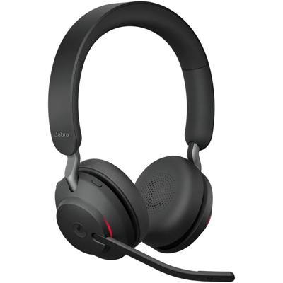 Jabra Evolve2 65 MS On Ear headset Bluetooth Stereo Zwart Volumeregeling, Indicator voor batterijstatus, Microfoon uitschakelbaar (mute) Telefoon Jabra Evolve2 65 MS On Ear headset Bluetooth Stereo Zwart Volumeregeling, Indicator voor batterijstatus, Microfoon uitschakelbaar (mute) Telefoon