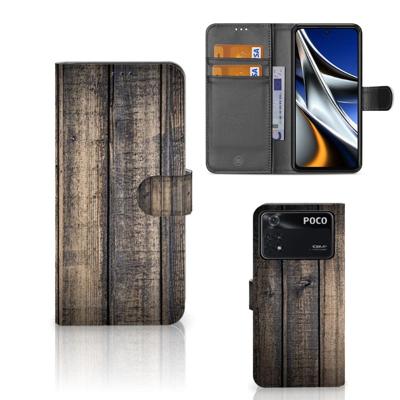 Xiaomi Poco X4 Pro 5G | Book Style Case | Steigerhout Xiaomi Poco X4 Pro 5G | Book Style Case | Steigerhout