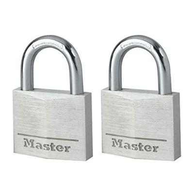 Masterlock 2 x 40mm - 21mm hardened steel shackle, 6mm diam. - double locking - 4 - 9140EURT