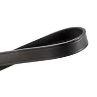 Trixie hondenriem politielijn active leer zwart - thumbnail