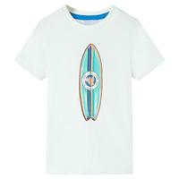VidaXL Kindershirt met korte mouwen 116 ecru - thumbnail