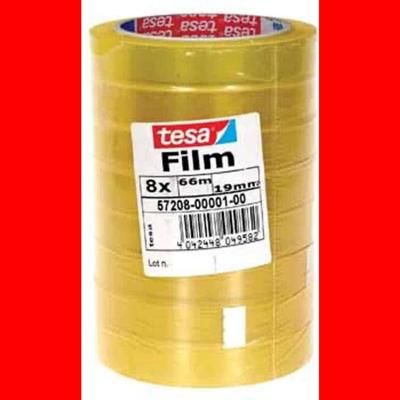 Tesafilm Standard, ft 19 mm x 66 m, toren met 8 rolletjes