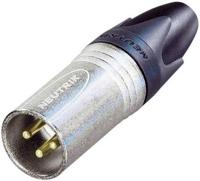Neutrik NC3MXX-EMC XLR-connector Stekker, recht Aantal polen: 3 Zilver 1 stuk(s) - thumbnail