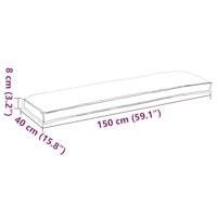 VidaXL Pallet kussen set 2 pcs beige 150 x 40 x 8 cm oxford stof - thumbnail