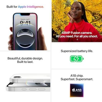 Apple iPhone 16e Zwart 256 GB 15.5 cm (6.1 inch)