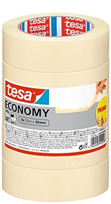 tesa Economy 55349-00000-00 Schilderstape Wit (l x b) 50 m x 30 mm 5 stuk(s) tesa Economy 55349-00000-00 Schilderstape Wit (l x b) 50 m x 30 mm 5 stuk(s)