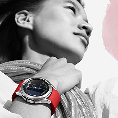 Samsung Galaxy Watch4 Classic, Runde LTE Smartwatch, Wear OS, drehbare Lünette, Fitnessuhr, Fitness-Tracker, 46 mm, Silver