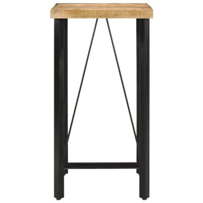 Bartafel 55x55x107 cm massief mangohout en ijzer