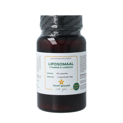 Liever Gezond Liposomaal vitamine B complex 60 Vegetarische capsules Liever Gezond Liposomaal vitamine B complex 60 Vegetarische capsules