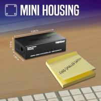 TRENDnet TEG-S50G GREENnet Switch, TEG-S5g zwart metaal. 5-Port - thumbnail