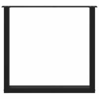 Salontafelpoten 3 st U-vormig 90x(72-73) cm staal zwart - thumbnail