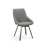 Stoel Eloise Lichtgrijs Kunstleer - thumbnail