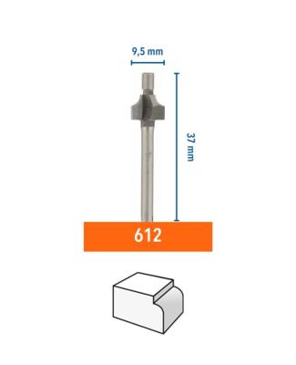 Dremel accessoires Kwartrondfrees met leipen HSS 2,4 mm | 2615061232 - 2615061232 - thumbnail
