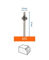 Dremel accessoires Kwartrondfrees met leipen HSS 2,4 mm | 2615061232 - 2615061232 - thumbnail