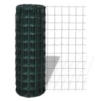 VidaXL Euro hek 10x1,2 m staal groen - thumbnail