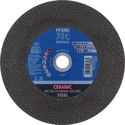 PFERD TOOLS EHT 230-1,9 CERAMIC SGP STEEL 61323019 Doorslijpschijf recht 230 mm 25 stuk(s) Staal PFERD TOOLS EHT 230-1,9 CERAMIC SGP STEEL 61323019 Doorslijpschijf recht 230 mm 25 stuk(s) Staal