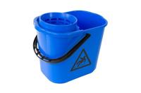 Mopemmer spaans cleaninq met korf 12l blauw - thumbnail