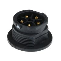 Amphenol DC-05PMMS-QC800P X-Lok 5 Pin Male Receptacle | Male Contact | Large Size | Soldeer | 20 A - thumbnail