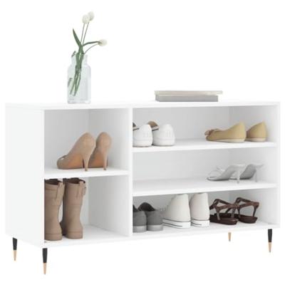 VidaXL Schoenenkast 102x36x60 cm bewerkt hout wit VidaXL Schoenenkast 102x36x60 cm bewerkt hout wit