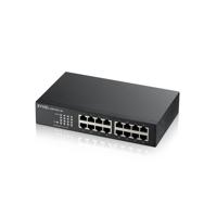 Zyxel GS1100-16 Unmanaged Gigabit Ethernet (10/100/1000) Zwart - thumbnail