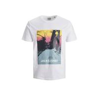 JACK & JONES JUNIOR T-shirt Blade met printopdruk wit - thumbnail