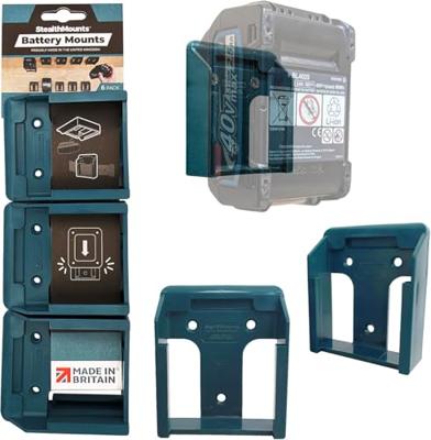 StealthMounts Accuhouder voor Makita XGT 40V Max - Blauw - BM-MK40-BLU-6 StealthMounts Accuhouder voor Makita XGT 40V Max - Blauw - BM-MK40-BLU-6
