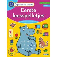 Oefenboek met stickers - Eerste leesspelletjes (5-6 j.) - thumbnail