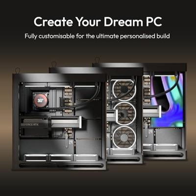 HAVN HAVN HS 420 PC-Gehäuse, Midi-Tower, E-ATX, Tempered Glass - schwarz Midi-tower Behuizing, Gaming-behuizing, PC-behuizing Zwart