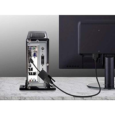 Renkforce RF-3301134 DVI / VGA Adapter [1x DVI-stekker 24+1-polig - 1x VGA-bus] Zwart Met Ferrietkern, Vergulde steekcontacten 15.00 cm