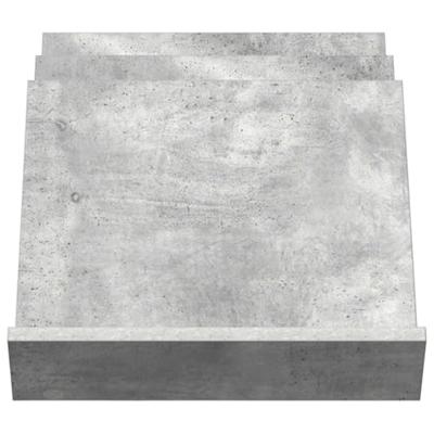 Bijzetkast met plank Beton Grijs 57,5 x 40 x 42 cm Bewerkt hout Bijzetkast met plank Beton Grijs 57,5 x 40 x 42 cm Bewerkt hout
