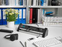 Brennenstuhl Alu-Office-Line 4-voudig USB - thumbnail