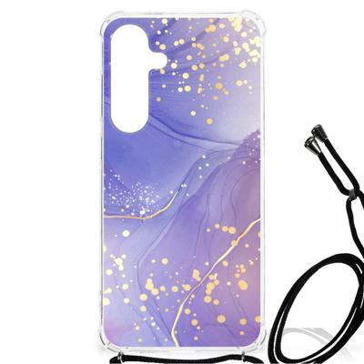 Back Cover voor Samsung Galaxy S24 Plus Watercolor Paars Back Cover voor Samsung Galaxy S24 Plus Watercolor Paars