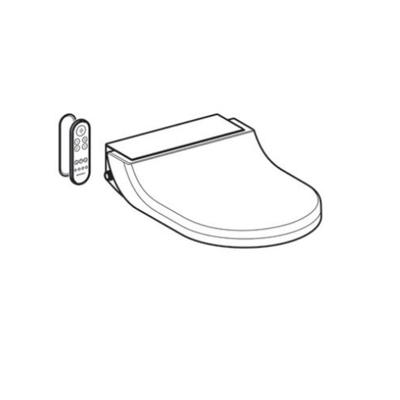 Geberit Toiletzitting met Onderdouche AquaClean Tuma Comfort Glas Zwart Geberit Toiletzitting met Onderdouche AquaClean Tuma Comfort Glas Zwart