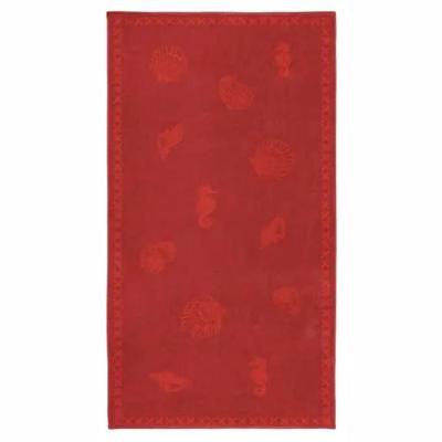 Seahorse Strandlaken Shells Red 100x200