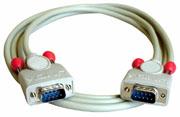 LINDY 31526 RS232 kabel 9 pol. Sub-D stekker op 9 pol. Sub-D stekker, 1:1, 10m, grijs - thumbnail