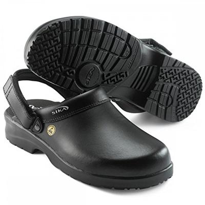 SIKA Fusion Clog ESD m. hielriempje OB SRC - 19467 Zwart | Zwart | Maat 42 - 5703617108286