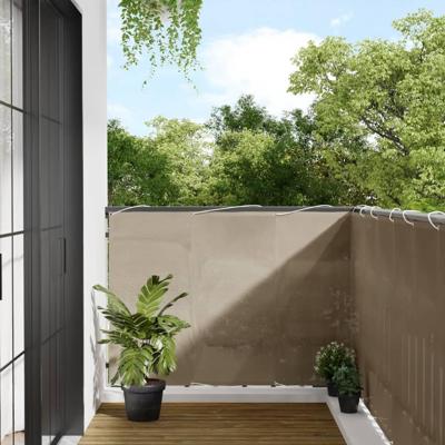 Balkonscherm 120x1000 cm 100% oxford polyester taupe