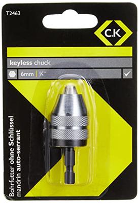 C.K T2463 Zeskant-boorhouder zonder sleutel 6,3 mm