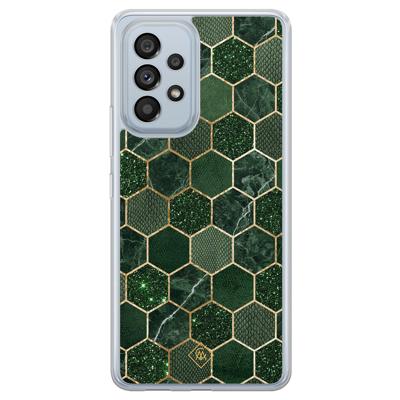 Samsung Galaxy A53 hybride hoesje - Kubus groen Samsung Galaxy A53 hybride hoesje - Kubus groen