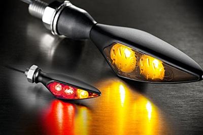 Kellermann led knipperlicht "rhombus s df dark turn signals kl rhombus s dark rr back/brak. sw