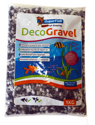 Deco Grind Mix Wit-Zw-Grijs 1 Kg aquaria Superfish - Superfish