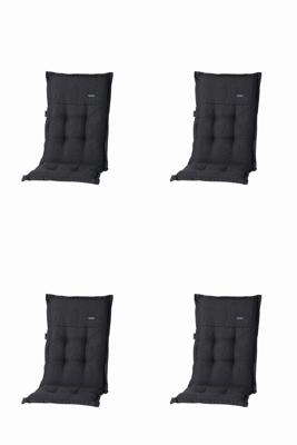 Kussen mona niedrig Rib zwart (4 stuks) Madison - Madison