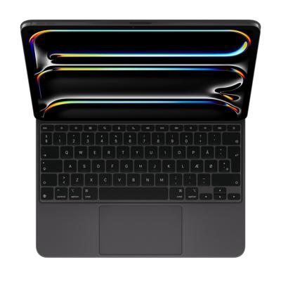 iPad Magic Keyboard-hoes voor de 13 inch iPad Pro (M4), comfortabel typen, ingebouwde trackpad, rij functietoetsen, Deens - Zwart