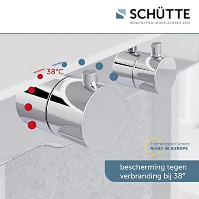 Thermostatische Douchemengkraan Schutte Ocean met Planchet Chroom Wit Schütte
