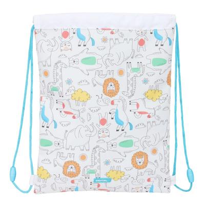 Rugtas met Koordjes Safta Zoo Beige 26 x 34 x 1 cm