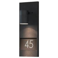 Modena wandlamp huisnummer met verlichting mat zwart 7655-750 fitting GU10 Konstsmide - thumbnail