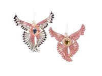 Ornament plc fenix roze l11 cm Kurt S. Adler - Kurt s adler - thumbnail