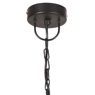 Hanglamp industrieel vintage rond 25 W E27 41 cm zwart