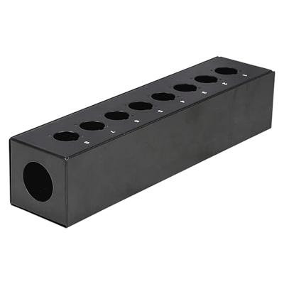 DAP FSB8E lege stagebox 8 gaten zwart
